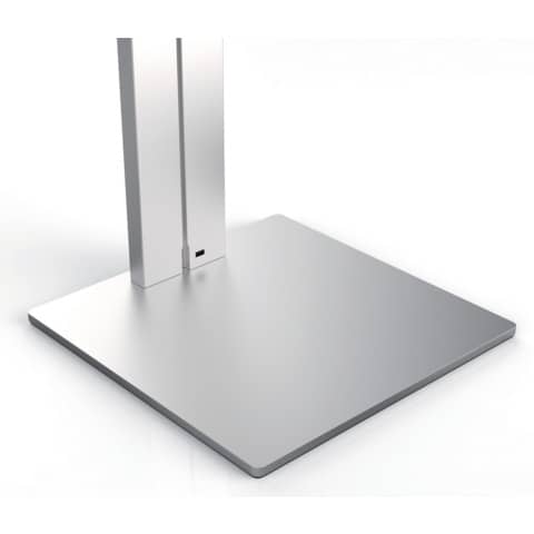 Porta tablet da pavimento DURABLE per tablet da 7'' a 13'' argento metallizzato 27x27x121,5cm - 893223